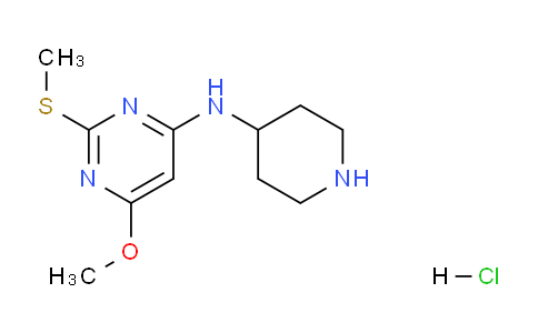 CAS No. 1353977-82-8, 6-Methoxy-2-(methylthio)-N-(piperidin-4-yl)pyrimidin-4-amine hydrochloride