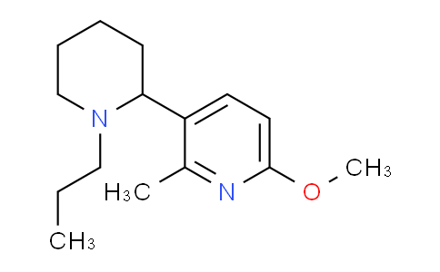 CAS No. 1352506-67-2, 6-Methoxy-2-methyl-3-(1-propylpiperidin-2-yl)pyridine