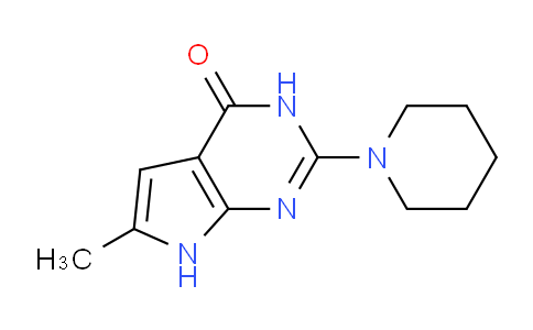 CAS No. 1263208-53-2, 6-Methyl-2-(piperidin-1-yl)-3H-pyrrolo[2,3-d]pyrimidin-4(7H)-one
