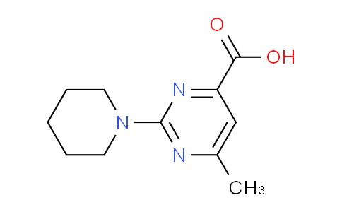 CAS No. 873450-11-4, 6-Methyl-2-(piperidin-1-yl)pyrimidine-4-carboxylic acid
