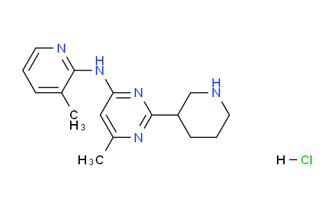 CAS No. 1361115-08-3, 6-Methyl-N-(3-methylpyridin-2-yl)-2-(piperidin-3-yl)pyrimidin-4-amine hydrochloride