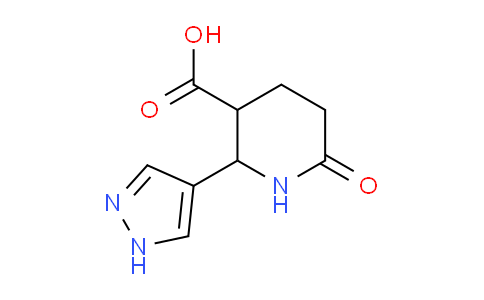 CAS No. 1710345-33-7, 6-Oxo-2-(1H-pyrazol-4-yl)piperidine-3-carboxylic acid