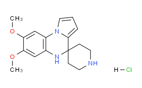 CAS No. 1242268-29-6, 7',8'-Dimethoxy-5'H-spiro[piperidine-4,4'-pyrrolo[1,2-a]quinoxaline] hydrochloride