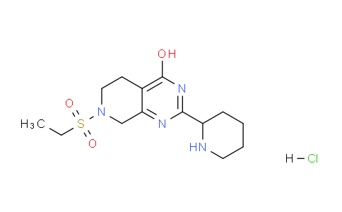CAS No. 1185297-74-8, 7-(Ethylsulfonyl)-2-(piperidin-2-yl)-5,6,7,8-tetrahydropyrido[3,4-d]pyrimidin-4-ol hydrochloride