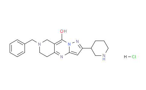 CAS No. 1361113-71-4, 7-Benzyl-2-(piperidin-3-yl)-5,6,7,8-tetrahydropyrazolo[1,5-a]pyrido[4,3-d]pyrimidin-9-ol hydrochloride