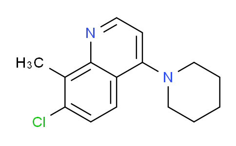 CAS No. 1072944-74-1, 7-Chloro-8-methyl-4-(piperidin-1-yl)quinoline