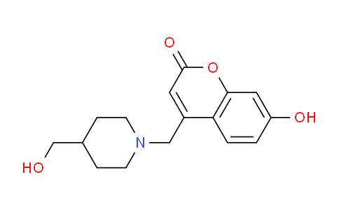 CAS No. 1353878-09-7, 7-Hydroxy-4-((4-(hydroxymethyl)piperidin-1-yl)methyl)-2H-chromen-2-one