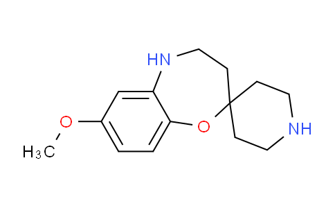 CAS No. 1097233-51-6, 7-Methoxy-4,5-dihydro-3H-spiro[benzo[b][1,4]oxazepine-2,4'-piperidine]