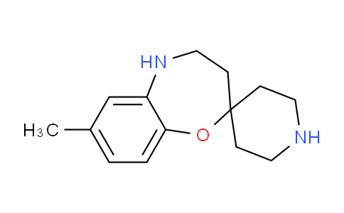 CAS No. 1956332-27-6, 7-Methyl-4,5-dihydro-3H-spiro[benzo[b][1,4]oxazepine-2,4'-piperidine]