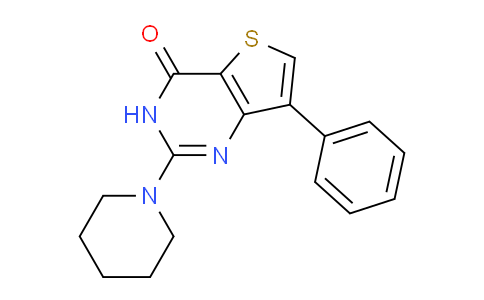 CAS No. 1708251-33-5, 7-Phenyl-2-(piperidin-1-yl)thieno[3,2-d]pyrimidin-4(3H)-one