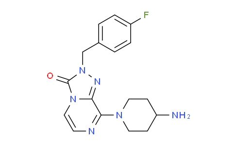 CAS No. 1713590-27-2, 8-(4-Aminopiperidin-1-yl)-2-(4-fluorobenzyl)-[1,2,4]triazolo[4,3-a]pyrazin-3(2H)-one