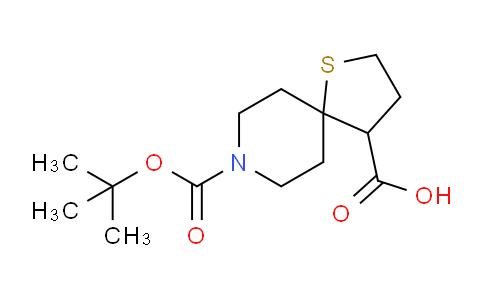 CAS No. 1373029-38-9, 8-(tert-Butoxycarbonyl)-1-thia-8-azaspiro[4.5]decane-4-carboxylic acid