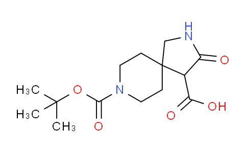 CAS No. 1160246-82-1, 8-(tert-Butoxycarbonyl)-3-oxo-2,8-diazaspiro[4.5]decane-4-carboxylic acid