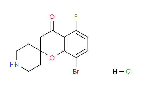 CAS No. 1241953-81-0, 8-Bromo-5-fluorospiro[chroman-2,4'-piperidin]-4-one hydrochloride