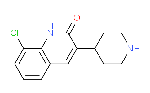 CAS No. 885654-38-6, 8-Chloro-3-(piperidin-4-yl)quinolin-2(1H)-one