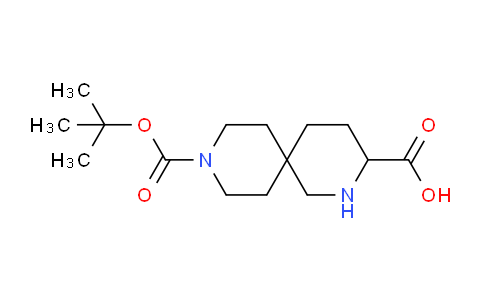 CAS No. 1822505-41-8, 9-(tert-Butoxycarbonyl)-2,9-diazaspiro[5.5]undecane-3-carboxylic acid