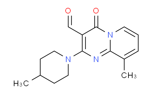 CAS No. 300377-10-0, 9-Methyl-2-(4-methylpiperidin-1-yl)-4-oxo-4H-pyrido[1,2-a]pyrimidine-3-carbaldehyde
