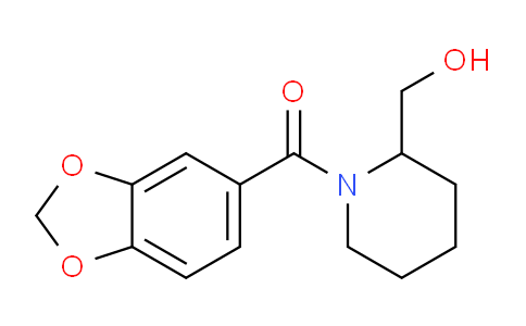 CAS No. 1156429-26-3, Benzo[d][1,3]dioxol-5-yl(2-(hydroxymethyl)piperidin-1-yl)methanone
