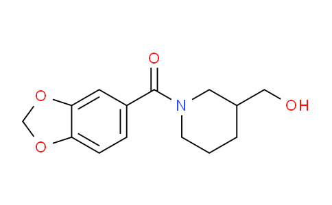 CAS No. 1082812-19-8, Benzo[d][1,3]dioxol-5-yl(3-(hydroxymethyl)piperidin-1-yl)methanone