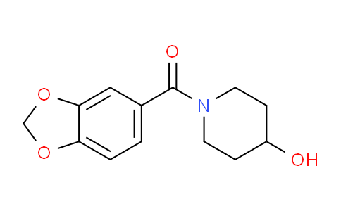 CAS No. 1082928-77-5, Benzo[d][1,3]dioxol-5-yl(4-hydroxypiperidin-1-yl)methanone
