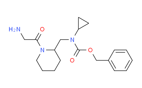 CAS No. 1353962-39-6, Benzyl ((1-(2-aminoacetyl)piperidin-2-yl)methyl)(cyclopropyl)carbamate