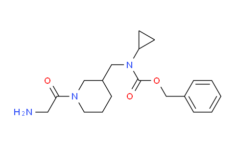 CAS No. 1353987-76-4, Benzyl ((1-(2-aminoacetyl)piperidin-3-yl)methyl)(cyclopropyl)carbamate