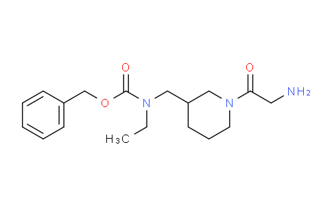 CAS No. 1353972-07-2, Benzyl ((1-(2-aminoacetyl)piperidin-3-yl)methyl)(ethyl)carbamate