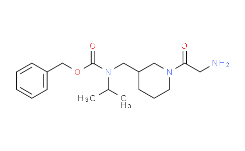 CAS No. 1353978-66-1, Benzyl ((1-(2-aminoacetyl)piperidin-3-yl)methyl)(isopropyl)carbamate