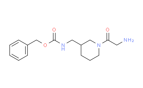 CAS No. 1353987-68-4, Benzyl ((1-(2-aminoacetyl)piperidin-3-yl)methyl)carbamate