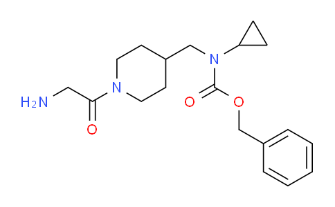CAS No. 1353984-67-4, Benzyl ((1-(2-aminoacetyl)piperidin-4-yl)methyl)(cyclopropyl)carbamate