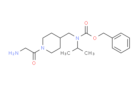 CAS No. 1353986-15-8, Benzyl ((1-(2-aminoacetyl)piperidin-4-yl)methyl)(isopropyl)carbamate