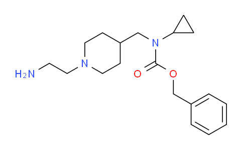 CAS No. 1353968-01-0, Benzyl ((1-(2-aminoethyl)piperidin-4-yl)methyl)(cyclopropyl)carbamate