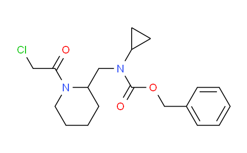 CAS No. 1353981-67-5, Benzyl ((1-(2-chloroacetyl)piperidin-2-yl)methyl)(cyclopropyl)carbamate