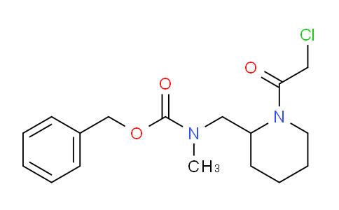 CAS No. 1353989-26-0, Benzyl ((1-(2-chloroacetyl)piperidin-2-yl)methyl)(methyl)carbamate