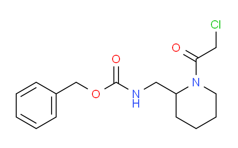 CAS No. 1353975-00-4, Benzyl ((1-(2-chloroacetyl)piperidin-2-yl)methyl)carbamate