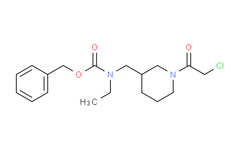 CAS No. 1353956-50-9, Benzyl ((1-(2-chloroacetyl)piperidin-3-yl)methyl)(ethyl)carbamate