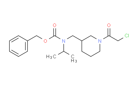 CAS No. 1353987-61-7, Benzyl ((1-(2-chloroacetyl)piperidin-3-yl)methyl)(isopropyl)carbamate