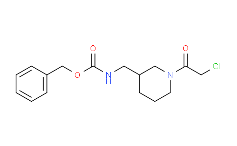 CAS No. 1353956-40-7, Benzyl ((1-(2-chloroacetyl)piperidin-3-yl)methyl)carbamate