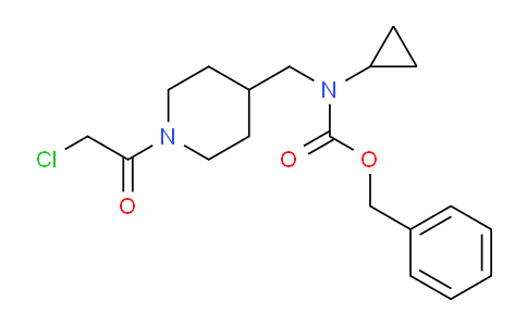 CAS No. 1353962-62-5, Benzyl ((1-(2-chloroacetyl)piperidin-4-yl)methyl)(cyclopropyl)carbamate
