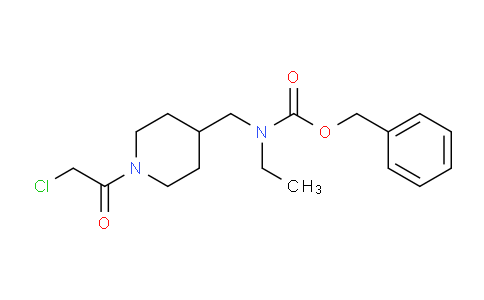 CAS No. 1353946-40-3, Benzyl ((1-(2-chloroacetyl)piperidin-4-yl)methyl)(ethyl)carbamate