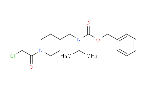 CAS No. 1353989-31-7, Benzyl ((1-(2-chloroacetyl)piperidin-4-yl)methyl)(isopropyl)carbamate