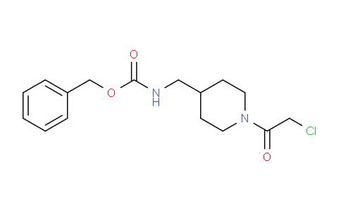 CAS No. 1353957-46-6, Benzyl ((1-(2-chloroacetyl)piperidin-4-yl)methyl)carbamate