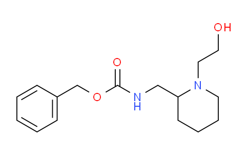 CAS No. 1353978-21-8, Benzyl ((1-(2-hydroxyethyl)piperidin-2-yl)methyl)carbamate