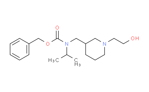 CAS No. 1353945-78-4, Benzyl ((1-(2-hydroxyethyl)piperidin-3-yl)methyl)(isopropyl)carbamate