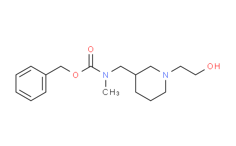 CAS No. 1353961-33-7, Benzyl ((1-(2-hydroxyethyl)piperidin-3-yl)methyl)(methyl)carbamate