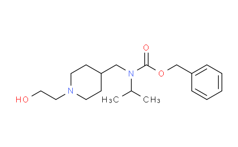 MC639556 | 1353973-04-2 | Benzyl ((1-(2-hydroxyethyl)piperidin-4-yl)methyl)(isopropyl)carbamate