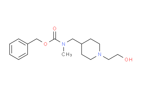 CAS No. 1353964-67-6, Benzyl ((1-(2-hydroxyethyl)piperidin-4-yl)methyl)(methyl)carbamate