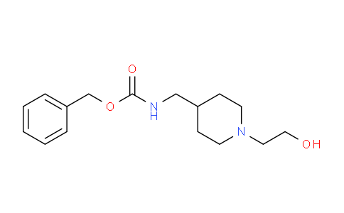 CAS No. 1353978-29-6, Benzyl ((1-(2-hydroxyethyl)piperidin-4-yl)methyl)carbamate