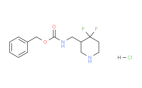 CAS No. 1823395-51-2, Benzyl ((4,4-difluoropiperidin-3-yl)methyl)carbamate hydrochloride