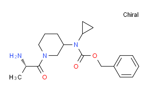 CAS No. 1354028-89-9, Benzyl (1-((S)-2-aminopropanoyl)piperidin-3-yl)(cyclopropyl)carbamate